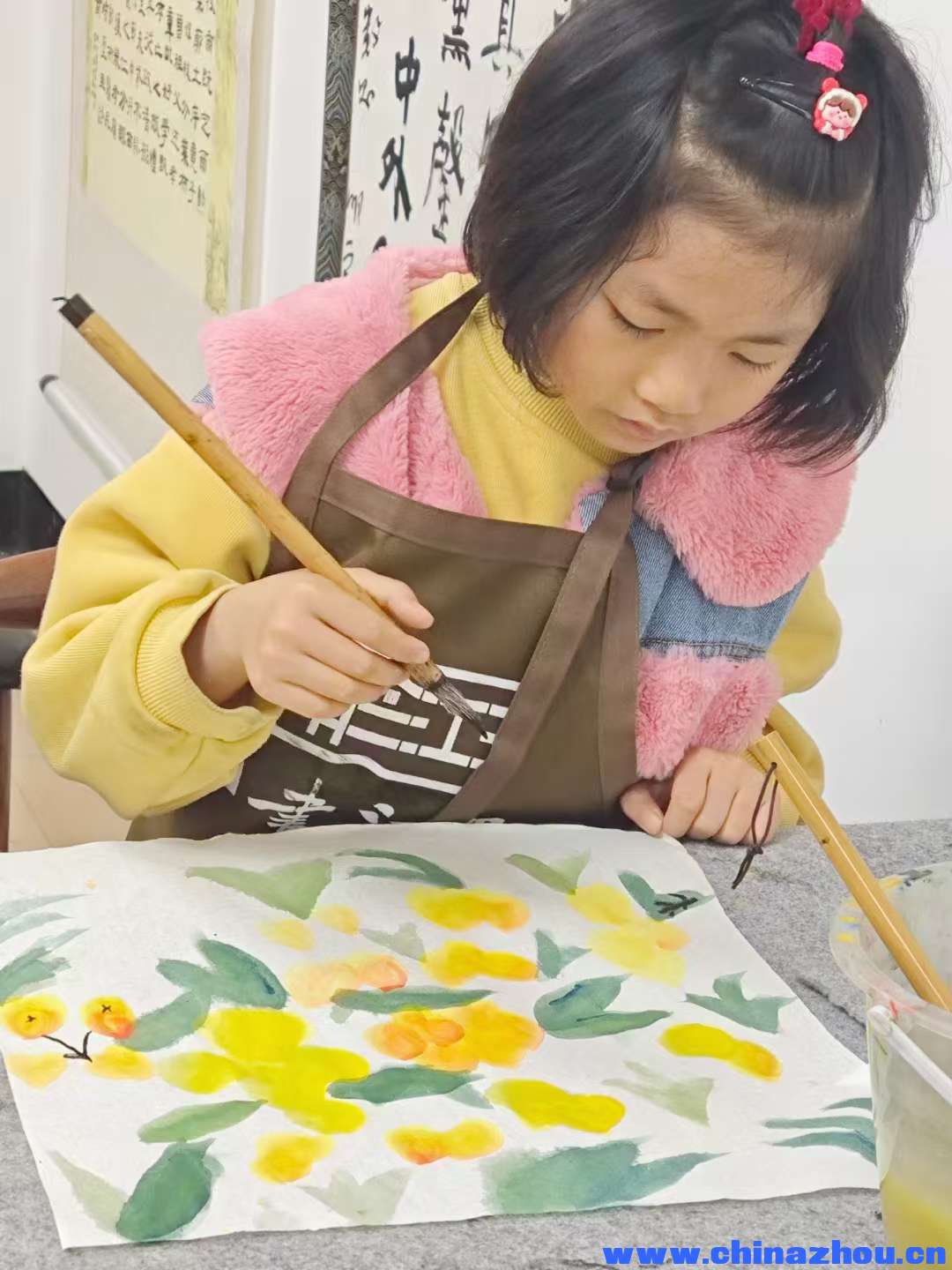 爱女周芷淋在明江书画院学习的作品