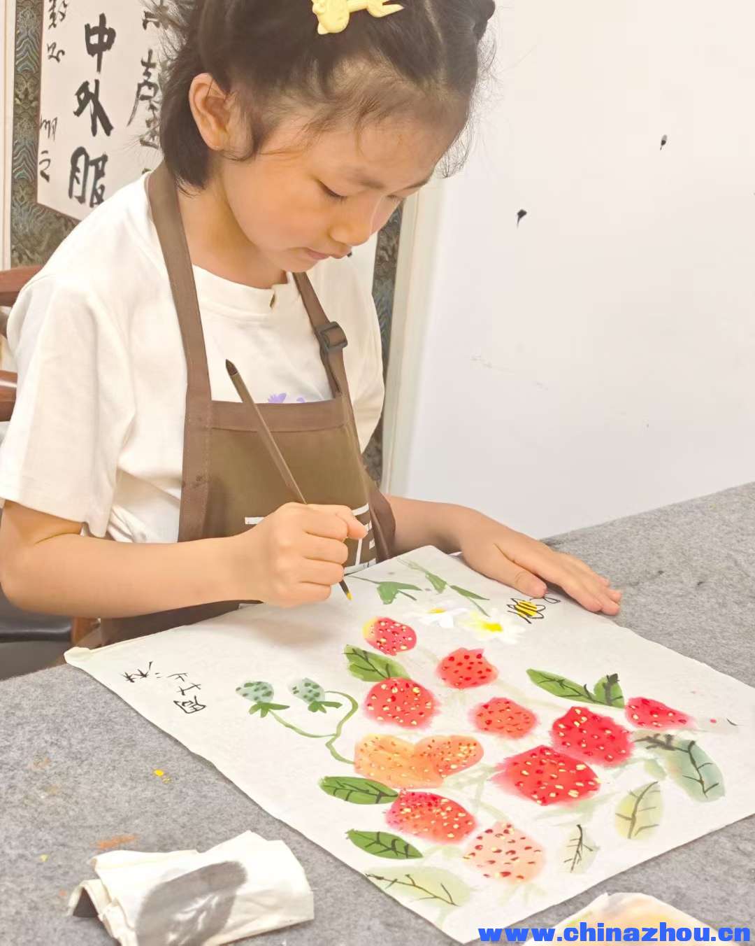 爱女周芷淋在明江书画院学习的作品