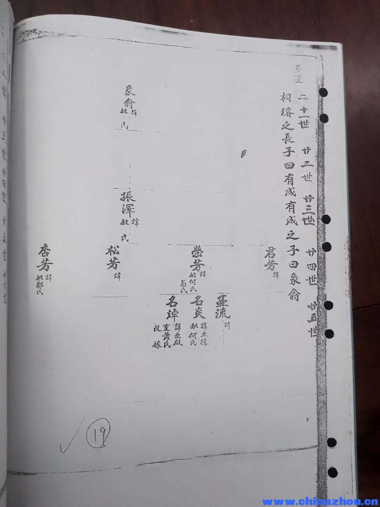 周瑞寧家譜