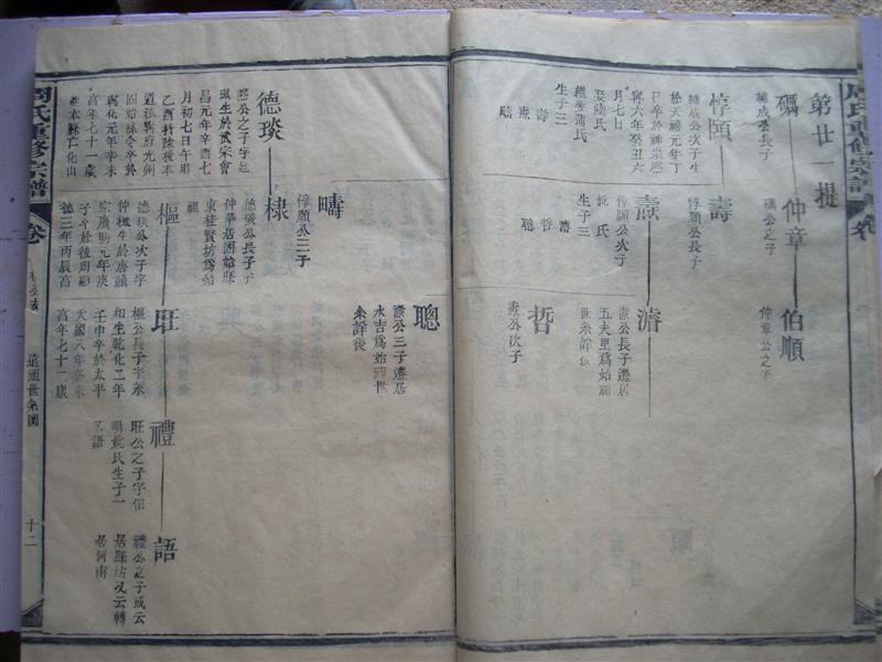 各地族人快来瞧：《周氏世系总图》