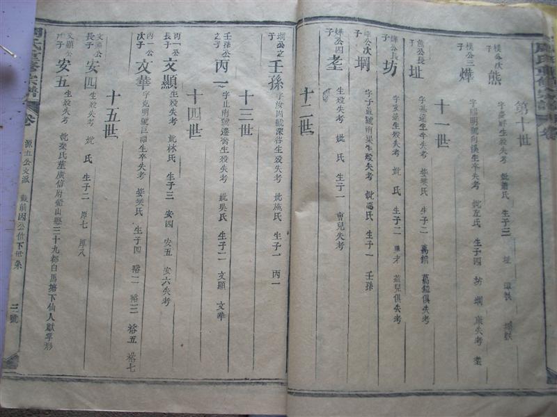 各地族人快来瞧：《周氏世系总图》