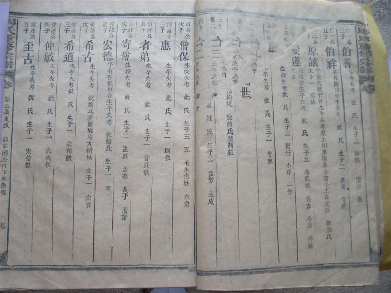 各地族人快来瞧：《周氏世系总图》